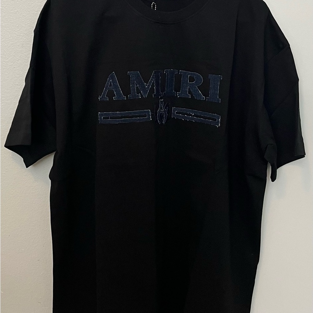 AMIRI Black Logo Crewneck T-Shirt